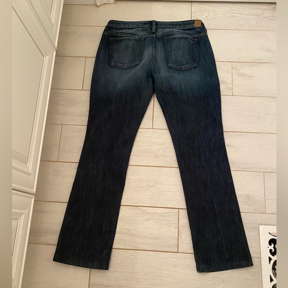 Gently Worn Dark Blue Guess Jeans Size 31 Starlet Slim Bootcut - Picture 7 of 15